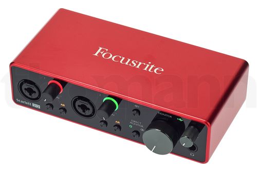 Focusrite Scarlett 2i2 3rd Gen – USB-Audiointerface mit 2 Mikrofonvorverstärkern & 24-Bit192 kHz